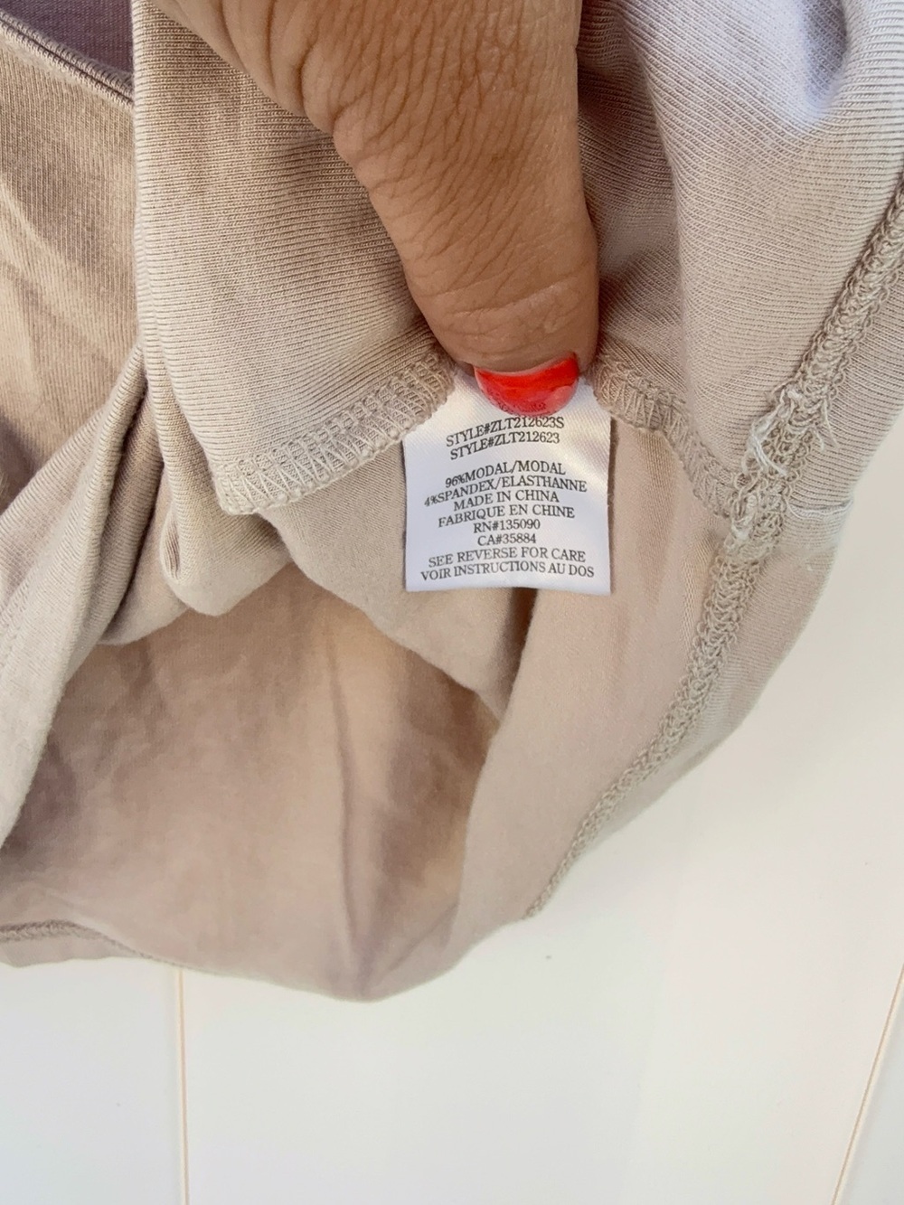 Z Supply Crop Tank Top in Light Taupe - Picture 4 of 4